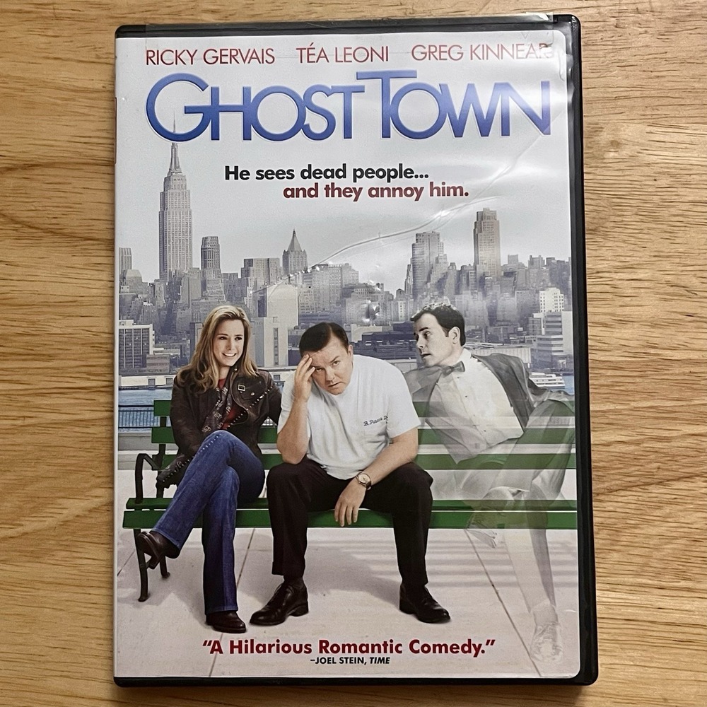 Ghost Town DVD 2008 Ricky Gervais Tea Leoni Greg Kinnear‎ Comedy Movie